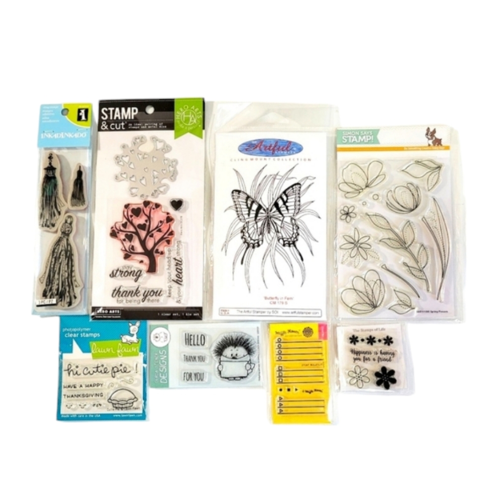8 Rubber Stamping Items